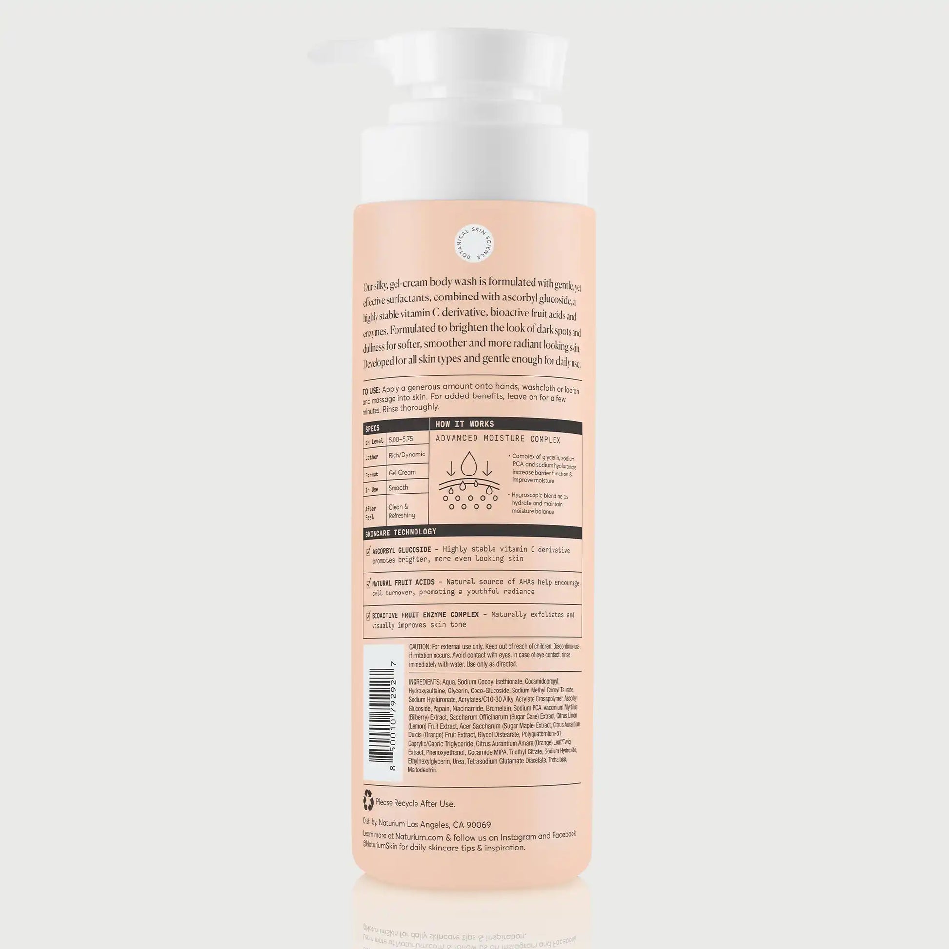 the-brightener-vitamin-c-brightening-body-wash-b9 NATR-The-Brightener-Body-Wash_back.webp