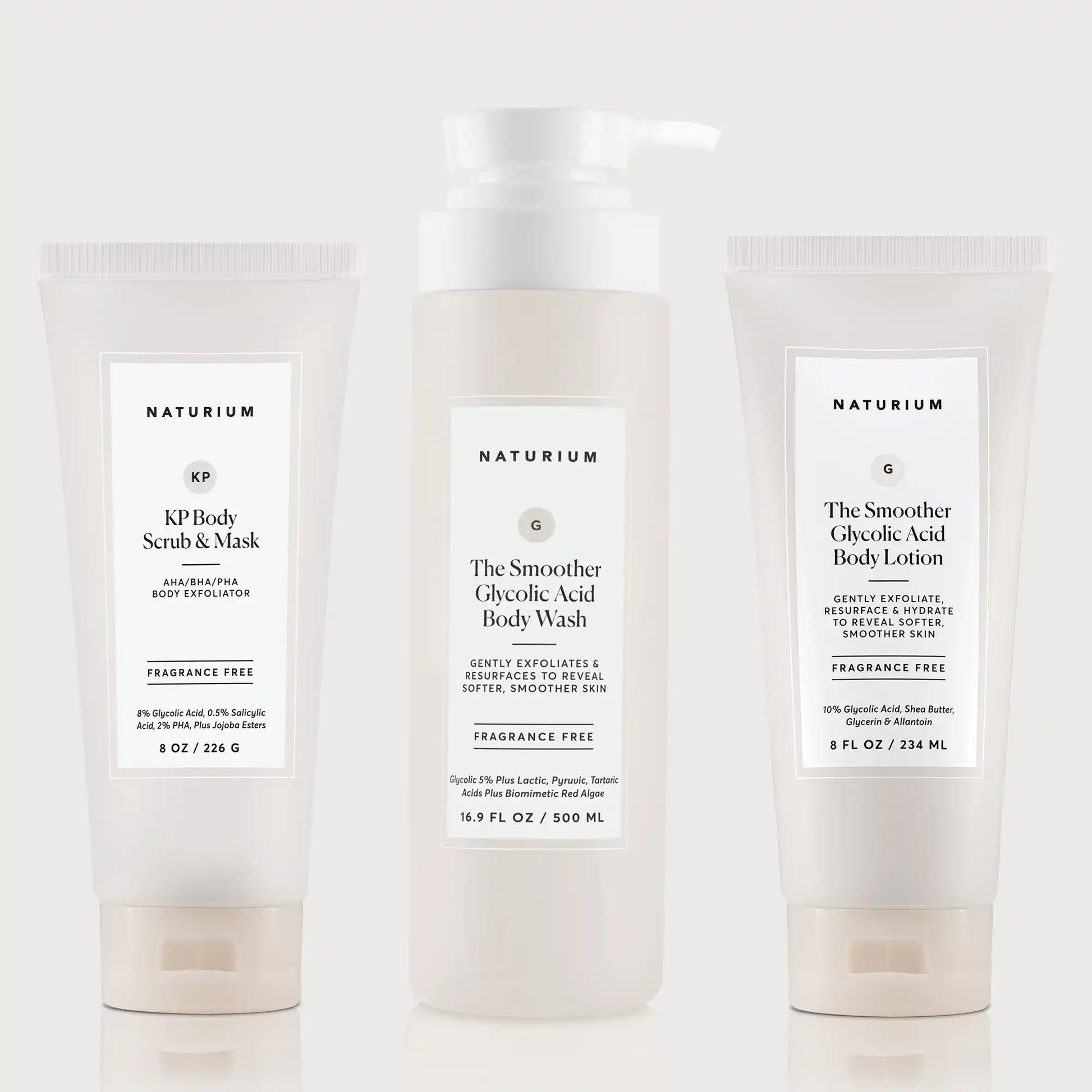 the-glycolic-acid-body-bundle-e4 NATR_KPScrub_SmootherBodyWash_SmootherLotion_Bundle_ecomm.webp
